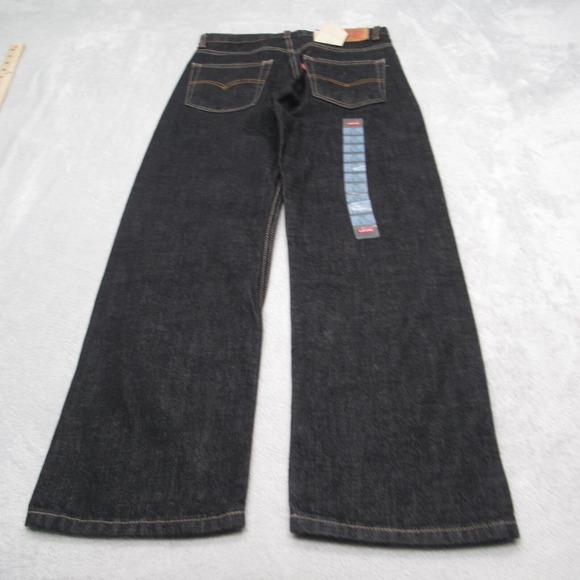 Levis 550 Jeans Women 14 Dark Wash 27x27 Relaxed Regular Cobra Straight Bootcut - Picture 8 of 16